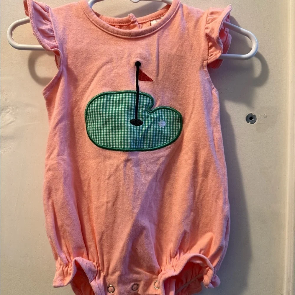 Stitchy Fish Putterly Adorable Applique Bubble Romper